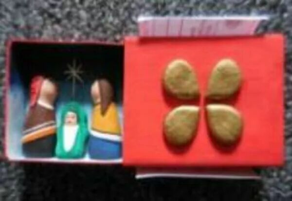 Crèche allumettes Trébol